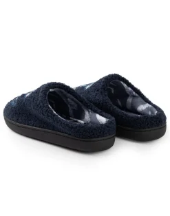 Harry Potter Womens Blue Hogwarts Mule Slippers