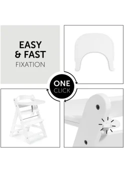 Hauck White Alpha Click Tray