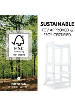 Hauck White Learn N Explore Montessori Learning Tower