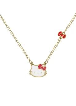 Hello Kitty Gold Earring & Necklace Set