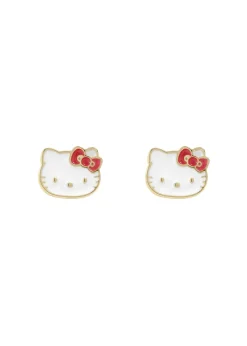 Hello Kitty Gold Earring & Necklace Set