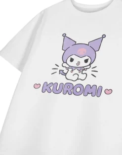 Hello Kitty Kuromi Heart Kids White T-Shirt (3-14 Years)