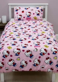 Hello Kitty Polycotton Duvet Reversible Cover Set Set