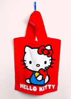 Hello Kitty Red Cheeky Poncho Towel