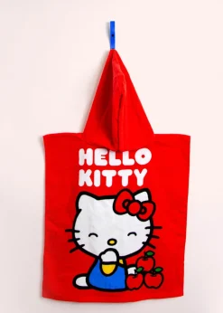 Hello Kitty Red Cheeky Poncho Towel