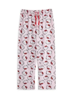 Hello Kitty Womens Pink Character Pyjama Set