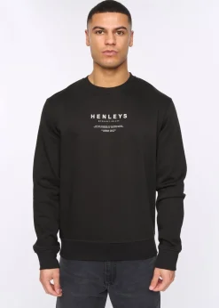 Henleys Black Henstack Crew