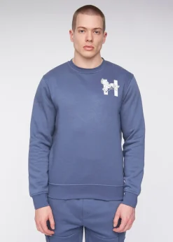 Henleys Deep Blue Moorehen Crew Sweat