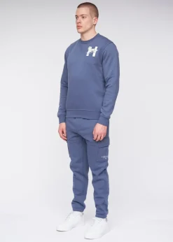 Henleys Deep Blue Moorehen Crew Sweat