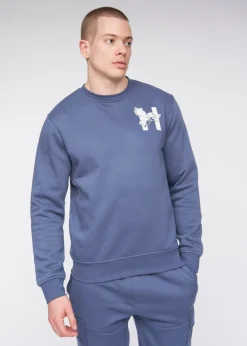 Henleys Deep Blue Moorehen Crew Sweat