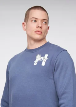 Henleys Deep Blue Moorehen Crew Sweat