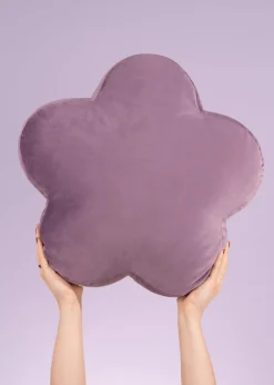 Heya Home Flower Velvet Ready Filled Cushion (One Size)