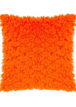 Heya Home Fluff Ball Faux Fur Filled Cushion (45cm x 45cm x 8cm)