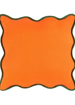 Heya Home Wiggle Velvet Piped Ready Filled Cushion (45cm x 45cm x 8cm)