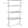 HOMCOM 4 Layer Folding Rail Airer Dryer Rack  (172cm x 80-142cm x 55cm)