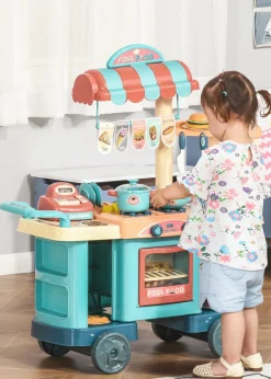 HOMCOM 50 Pcs Kids Kitchen Play Set