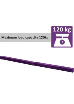 HOMCOM Balance Beam Trainer Fold Performance Gymnastics Suede Home