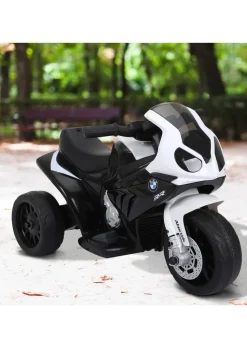 HOMCOM Kids Electric Ride on Motorcycle BMW Licensed with Headlights and Music (Black)