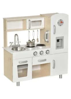 HOMCOM Kitchen with Accessories Play Set