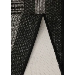 Homemaker Black Gel Backed Border Rug