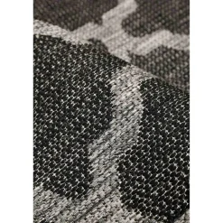 Homemaker Black Trellis Gel Flatweave Runner Rug