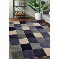 Homemaker Blue Blocks Rug