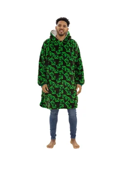 HUGZEE Minecraft Face Wearable Hooded Throw