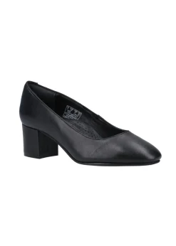 Hush Puppies Black Anna Court Shoe