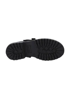 Hush Puppies Black Astrid Bow Patent Senior