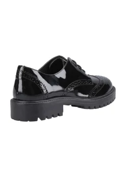 Hush Puppies Black Athena Patent Junior