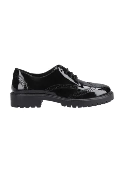 Hush Puppies Black Athena Patent Junior