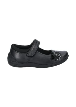 Hush Puppies Black Jessica Senior School Shoe