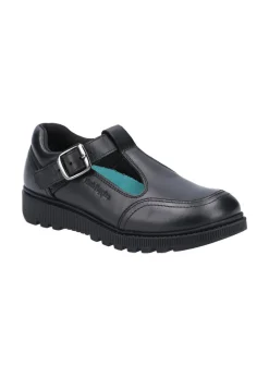 Hush Puppies Black Kerry Senior School Shoe