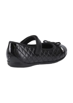 Hush Puppies Black  Lottie Quilt Ballerina Senior