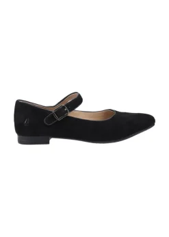 Hush Puppies Black Melissa Strap Shoe