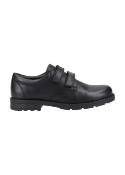 Hush Puppies Boys Black Barry Senior School Shoes (Older 3-6)
