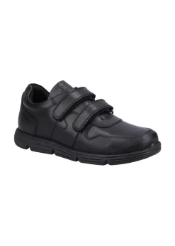Hush Puppies Boys Black Lucas Junior School Shoes (Younger 10-Older 2)
