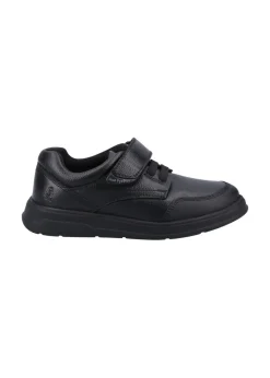 Hush Puppies Boys Black Rowan Jnr School Shoes (Younger 10 - Older 2)