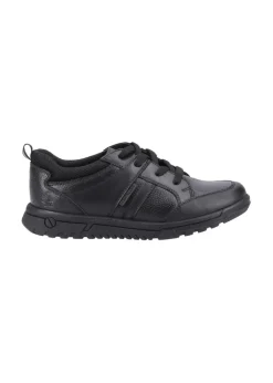 Hush Puppies Boys Black Steven Senior School Shoes (Older 3-6)