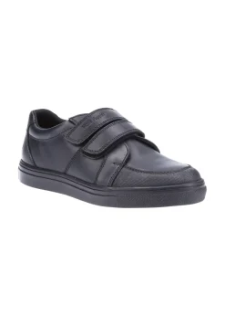 Hush Puppies Boys Black Santos Junior School Shoes (Younger 10-Older 2)