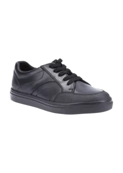 Hush Puppies Boys Black Shawn Junior School Shoes (Younger 10-Older 2)