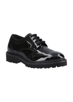 Hush Puppies Gabi Lace Up Patent Junior