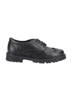 Hush Puppies Girls Black Maxine Senior School Shoes (Older 6-7)