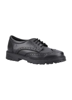 Hush Puppies Girls Black Maxine Senior School Shoes (Older 6-7)