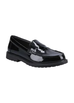 Hush Puppies Glossy Black Verity Slip On Shoe