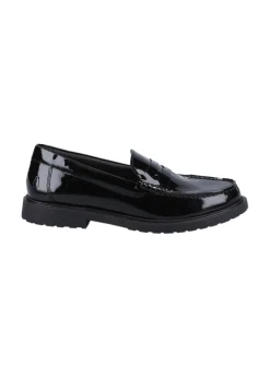 Hush Puppies Glossy Black Verity Slip On Shoe