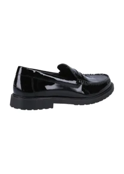 Hush Puppies Glossy Black Verity Slip On Shoe