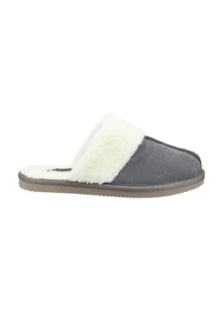 Hush Puppies Grey Arianna Mule Slippers