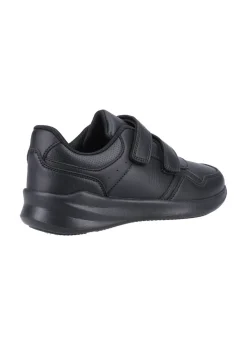 Hush Puppies Unisex Black Marling Easy Senior School Shoes (Older 3-5)