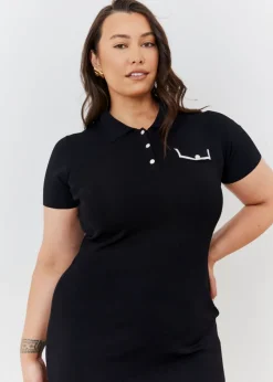 In The Style Black Knitted Dress